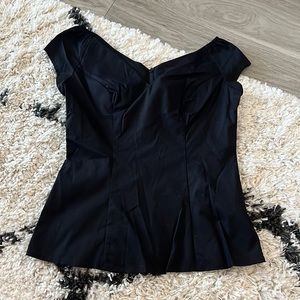 HELL BUNNY Petunia Top Black. New with Tags